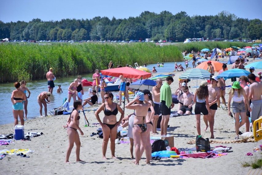 Nad Jeziorem Tarnobrzeskim w wakacyjną środę 20 lipca.