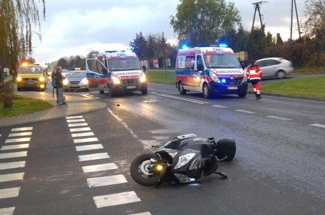 Do wypadku doszło na ulicy 3 Maja w Krapkowicach.