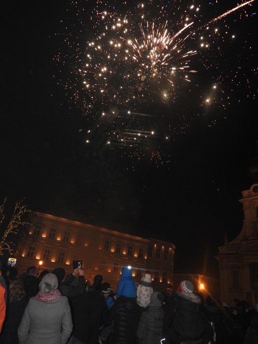 Wadowice pierwsze przywitały Nowy Rok