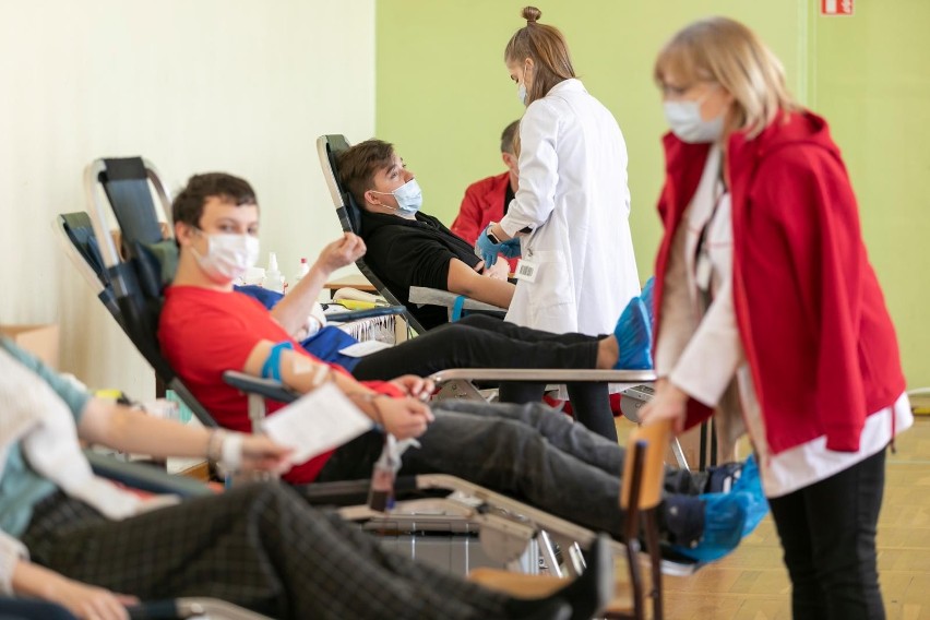 W akcję poboru krwi w ZSE w Bydgoszczy włączyli się nie...