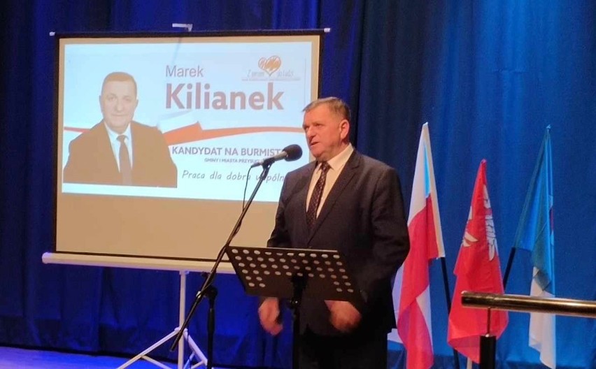 Marek Kilianek podczas spotkania z wyborami