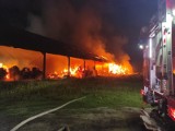 Strażacy gasili pożar słomy w powiecie kamieńskim [ZDJĘCIA]