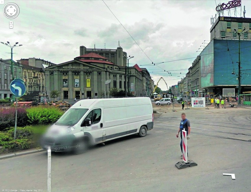 Na Street View można oglądać na przykład katowicki rynek