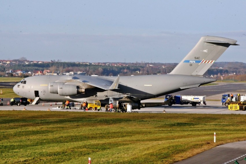 Boeing C-17 Globemaster w Gdańsku