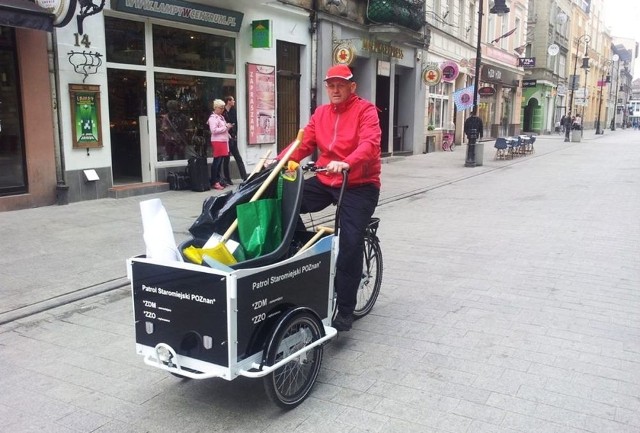 Podczas długiego majowego weekendu na Starym Mieście zostały przeprowadzone testy rowerowych patroli czystości