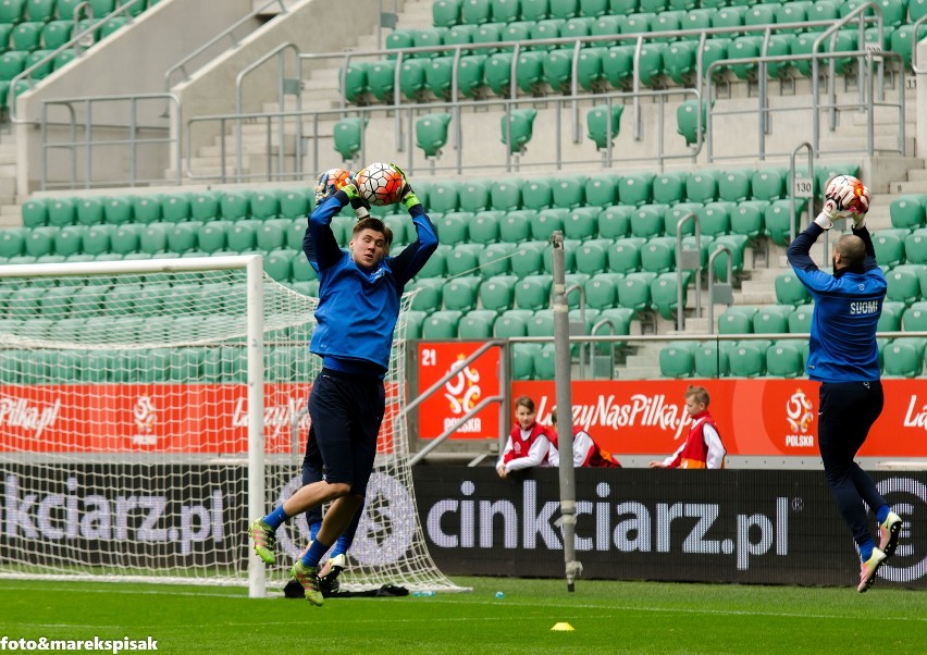 Trening Finów przed meczem polska - Finlandia