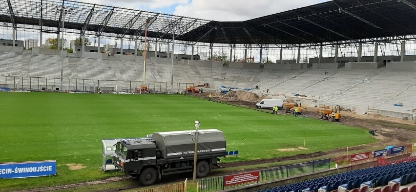 Znowu trzeba było zabezpieczać stare pociski na budowanym stadionie miejskim w Szczecinie. Zobacz zdjęcia 