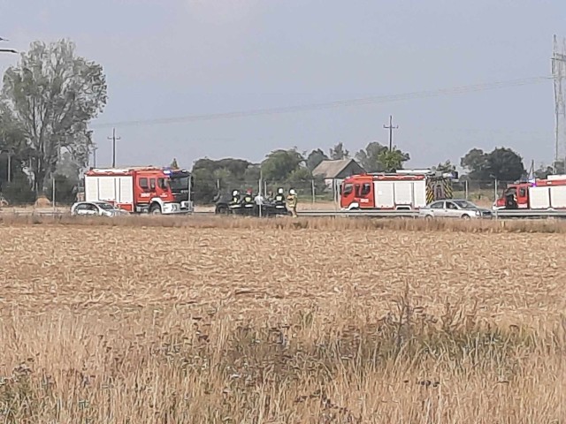 W okolicach Lubania na A1 zderzyły się dwa pojazdy