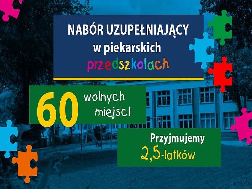 60 wolnych miejsc w przedszkolach w Piekarach Śląskich