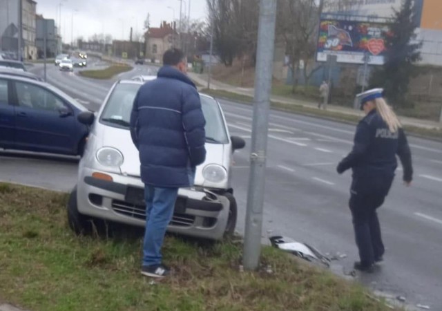 Do kolizji doszło na skrzyżowaniu ulic