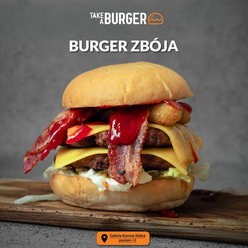 "Take a Burger" już w Galerii Korona w Kielcach. Propozycja z sosem z konopi zadziwia (ZDJĘCIA)