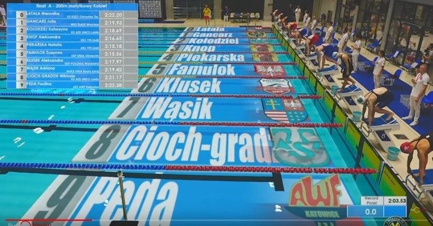 Mieszkająca w Kanadzie Adriana Wąsik została wicemistrzynią Polski w pływaniu. Medal w Bydgoszczy zdobyła w barwach Unii Busko-Zdrój