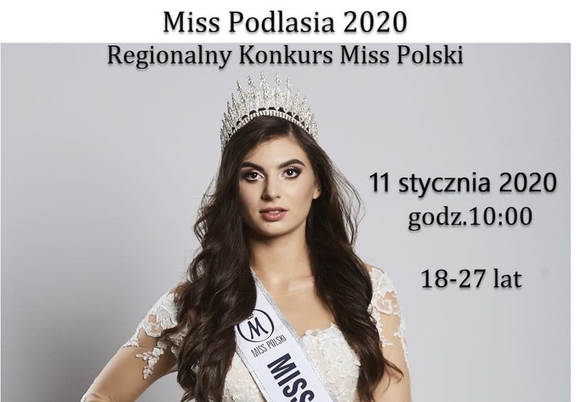 Szukamy Miss i Mistera Podlasia 2020. Przyjdź na casting
