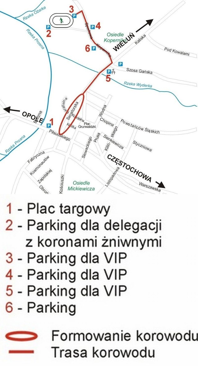 Organizacja ruchu i parkingów podczas dożynek wojewódzkich w Praszce