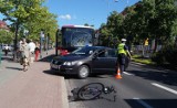 Wypadek w centrum Słupska. Rowerzysta zmarł