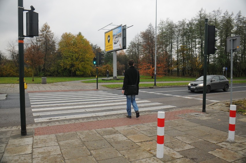 Przejście dla pieszych na ul. Armii Krajowej w Krakowie