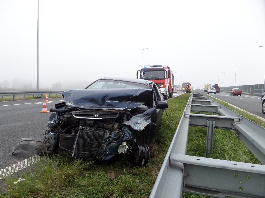 Bochnia. Wypadek na autostradzie A4.