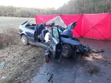 Kierowca BMW zginął w wypadku na powiatowej drodze między Zakrzowem Turawskim a Kosicami