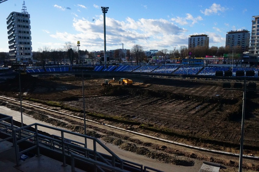 Trwa przebudowa Stadionu Miejskiego w Rzeszowie. Dziś na...