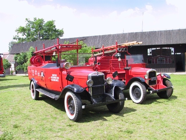 Chevrolety z 1927 i 1929 roku w zbiorach Wielkopolskiego Muzeum Pożarnictwa w Rakoniewicach, Fot: Chevrolet
