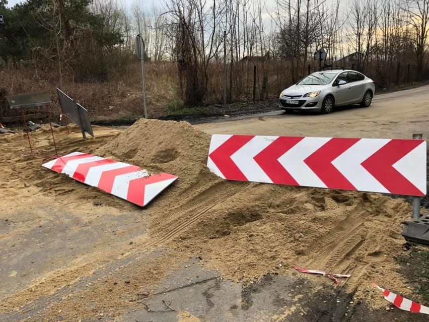 Wilczyce, teren po pożarze