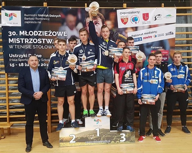 Kujawsko-Pomorskie zajęło 3. miejsce ex aequo z ZKS Drzonków. Od prawej: Tomasz Tomaszuk, Wojciech Gronowski i Mateusz Ufnal