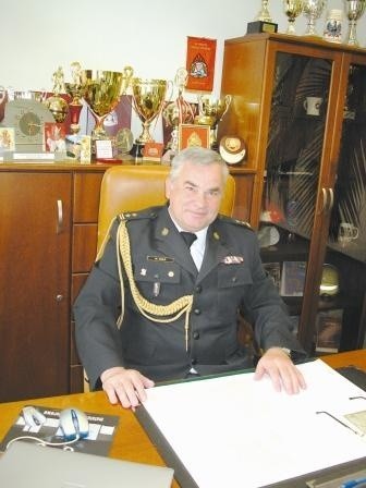 Bryg. Wacław Greś komendantem powiatowym PSP w Sokółce jest już od 1987 roku.