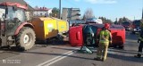 Nietypowy wypadek w Skarżysku-Kamiennej. Samochód zderzył się z… maszyną do czyszczenia ulic