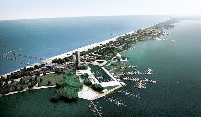 Dune City nad kanałem jamneńskim ma być nowym miastem, które mogłoby przyjąć w jednym czasie kilkanaście tysięcy osób