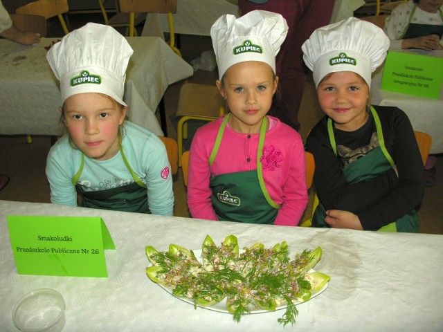 30 dzieci z 10 opolskich przedszkoli wzięło udział w imprezie pod hasłem Mały Master Szef - Przedszkolaki Gotują.
