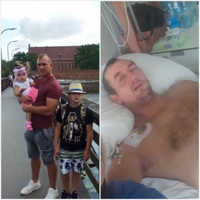 Kamil Sadłakowski po wypadku w pracy i odniesionych wskutek niego obrażeniach wymaga rehabilitacji