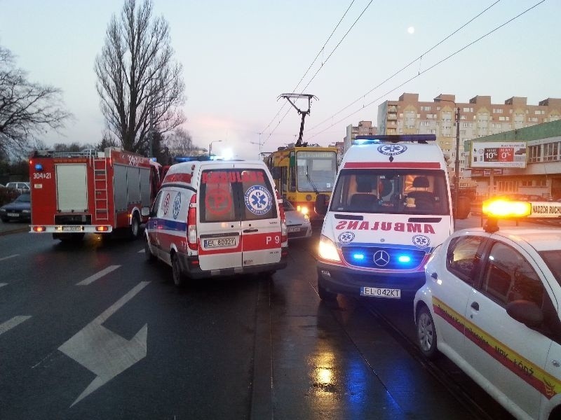 Do wypadku doszło na ul. Przybyszewskiego przed ul....