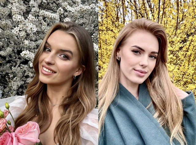 Dwie mieszkanki województwa łódzkiego wśród finalistek Miss Polski 2023. Z lewej Milena Tarka, z prawej Kamila Pacholak.