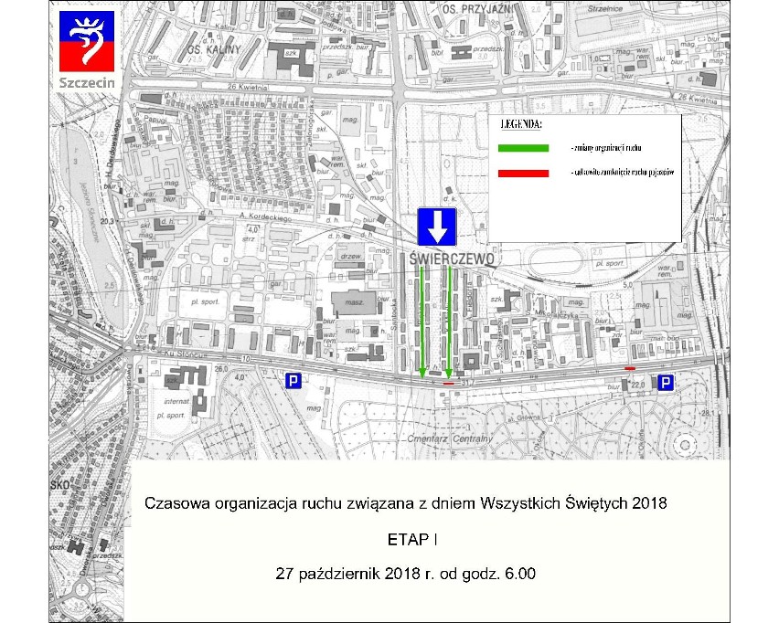 Zmiany w komunikacji na Wszystkich Świętych 2018 [MAPY] 