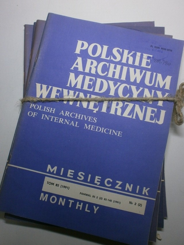 Polskie Archiwum Medycyny Wewnętrznej wydawane w Krakowie kończy 100 lat
