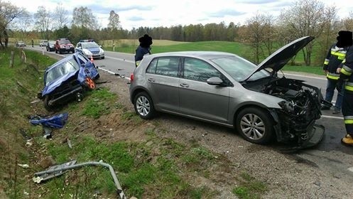 Wypadek koło miejscowości Rokity w gminie Czarna Dąbrówka.