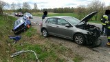 Wypadek koło miejscowości Rokity w gminie Czarna Dąbrówka 