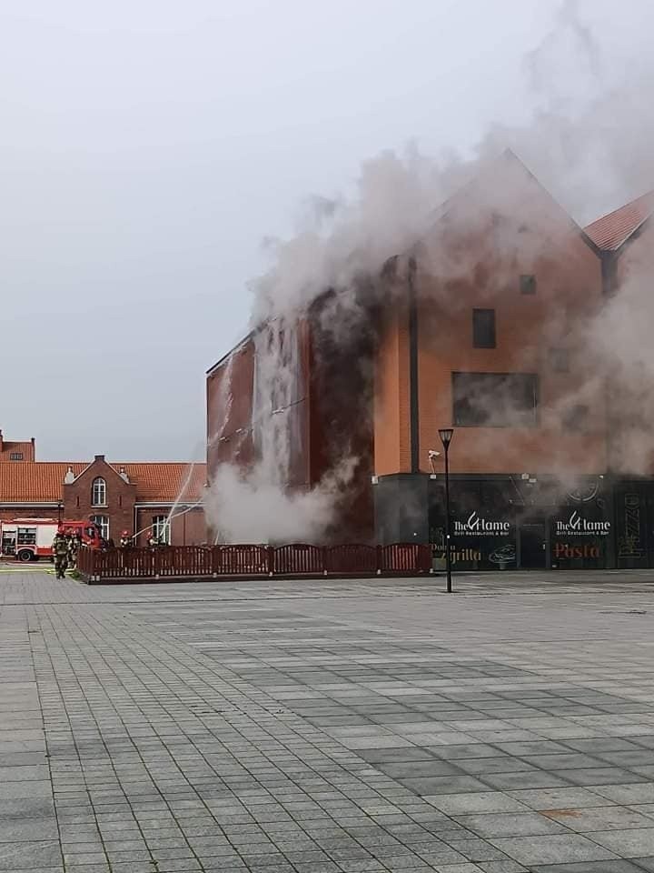 Pożar w Ełku