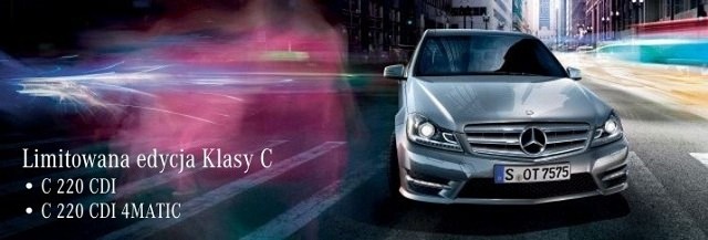 Klasa C 220 CDI - 155 900 PLN brutto, korzyści dla klienta: 21 359,93 PLN lub Klasa C 220 CDI 4MATIC - 177 900 PLN brutto, korzyści dla klienta: 32 064,10 PLN Fot: Mercedes-Benz