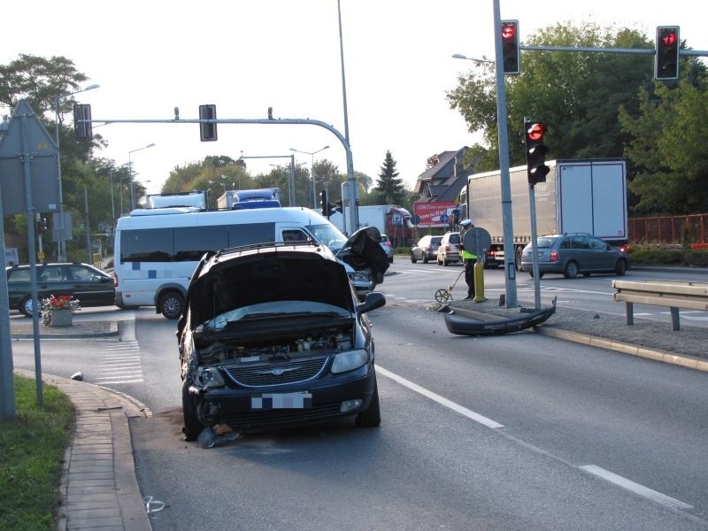 Według relacji świadków bus przewożący pasażerów do Myszyńca...