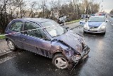 Wypadek w Ksawerowie. Łodzianin w szpitalu [zdjęcia]