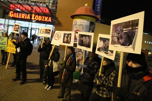 Manifestacja podczas Dnia bez futra: "Stop Krwawej Elegancji", "Futro to morderstwo" (zdjęcia)