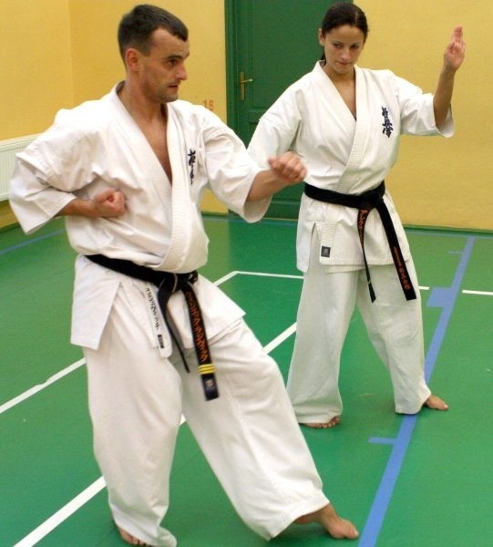 Wojciech i Aleksandra Radziewiczowie podczas treningu.