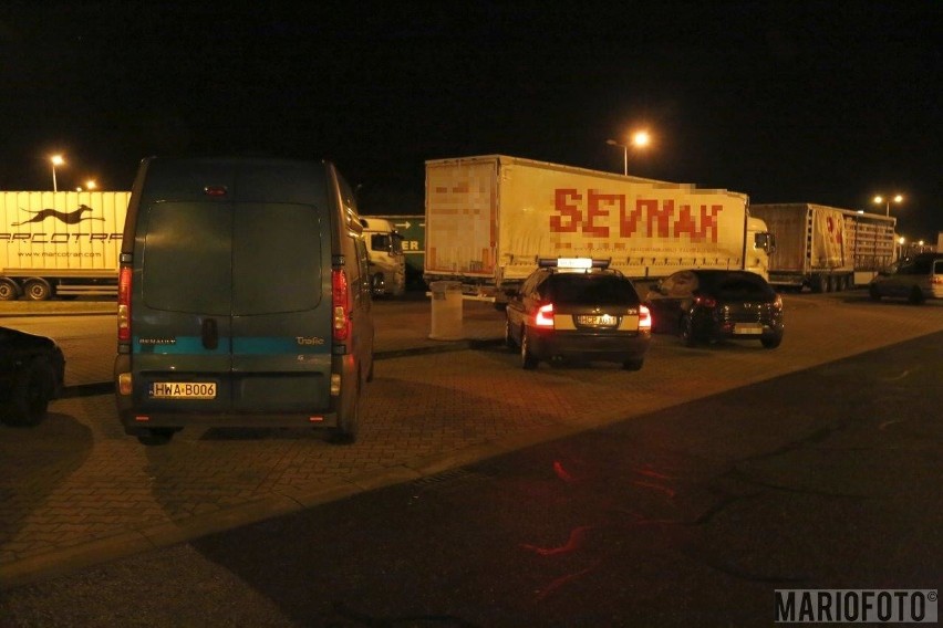 Akcja straży granicznej na jednym z MOP-ów na opolskim...