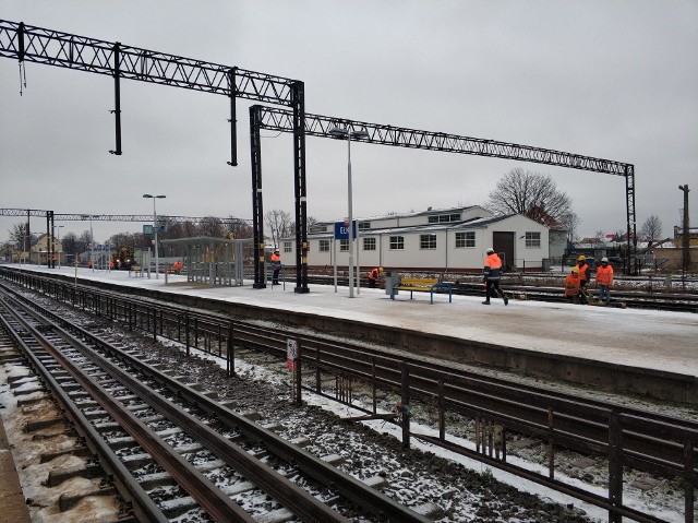 Prace modernizacyjne na stacji Ełk