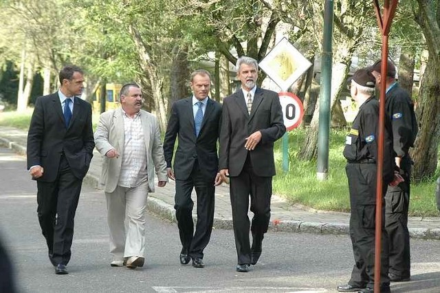 Premier Donald Tusk odwiedzil Slupsk i Redzikowo. (Fot. Krzysztof Tomasik)