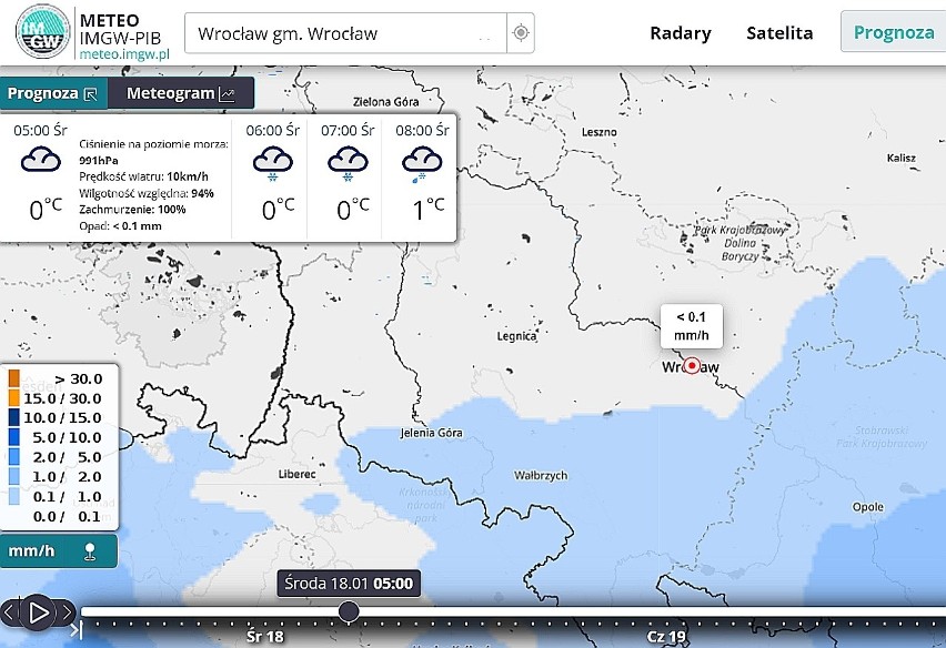 Pierwsze opady śniegu na Dolnym Śląsku mogą się pojawić w...