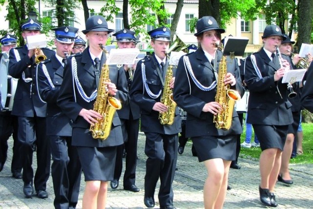 Orkiestra dęta z Sejn także wzięła udział a regionalnym przeglądzie