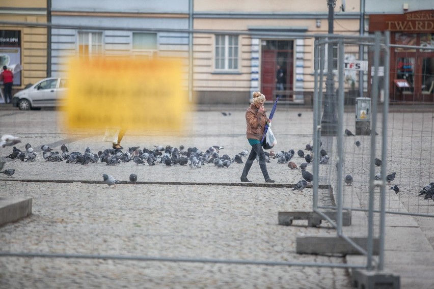 Stary Rynek płot
przygotowanie do remontu Starego Rynku