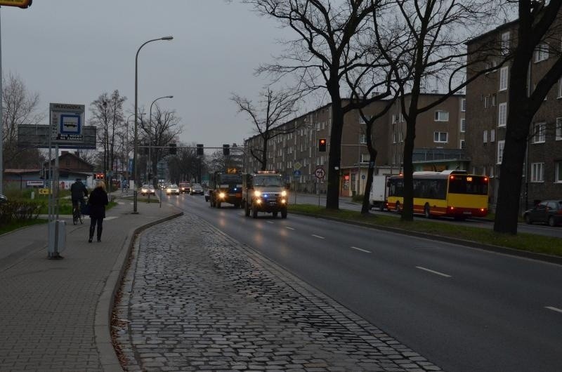 Powrót saperów z akcji przy Folwarcznej